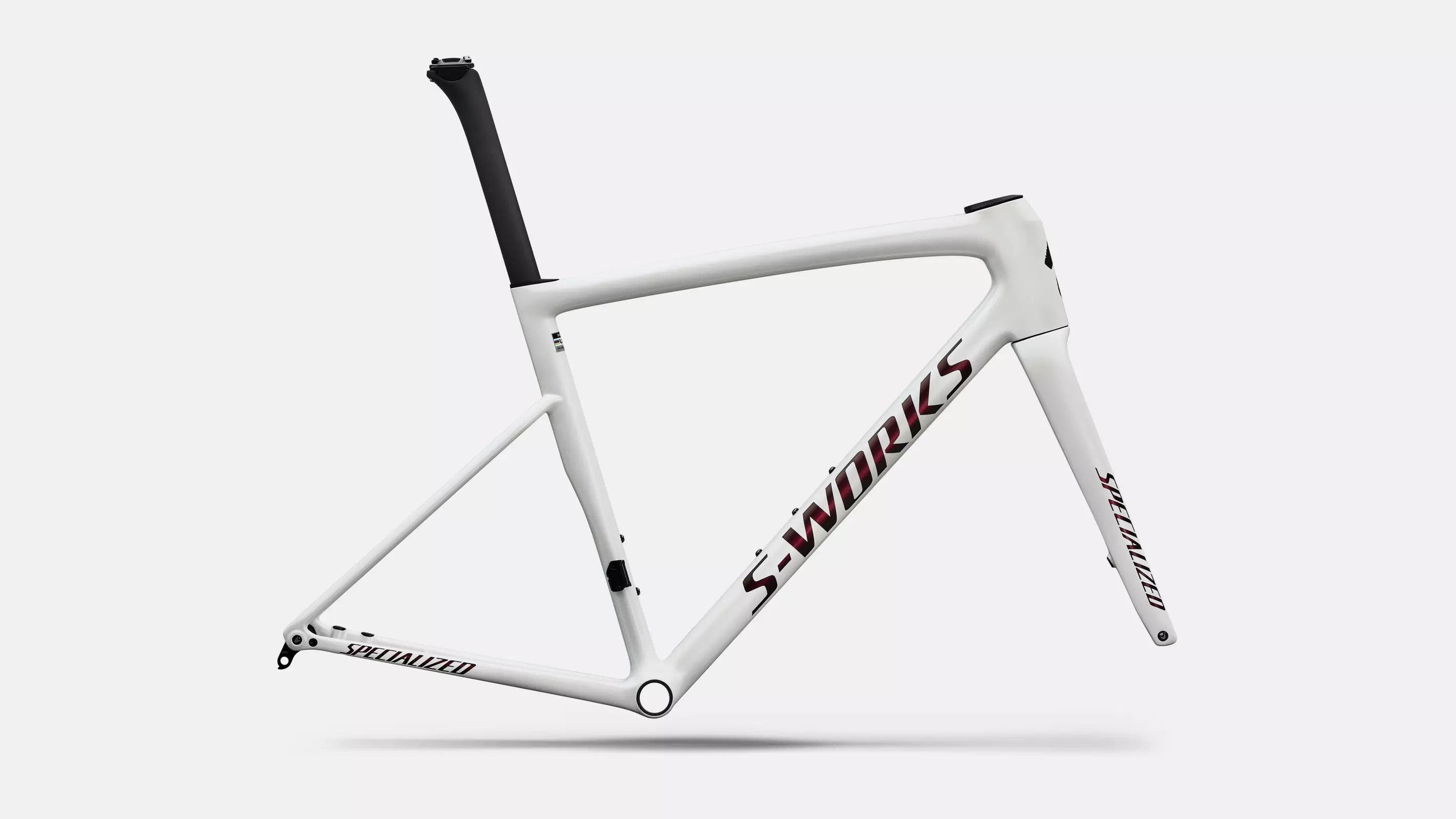 Specialized S-Works Tarmac SL8 Rahmenset Gloss Metallic White Silver / Pearl / Black