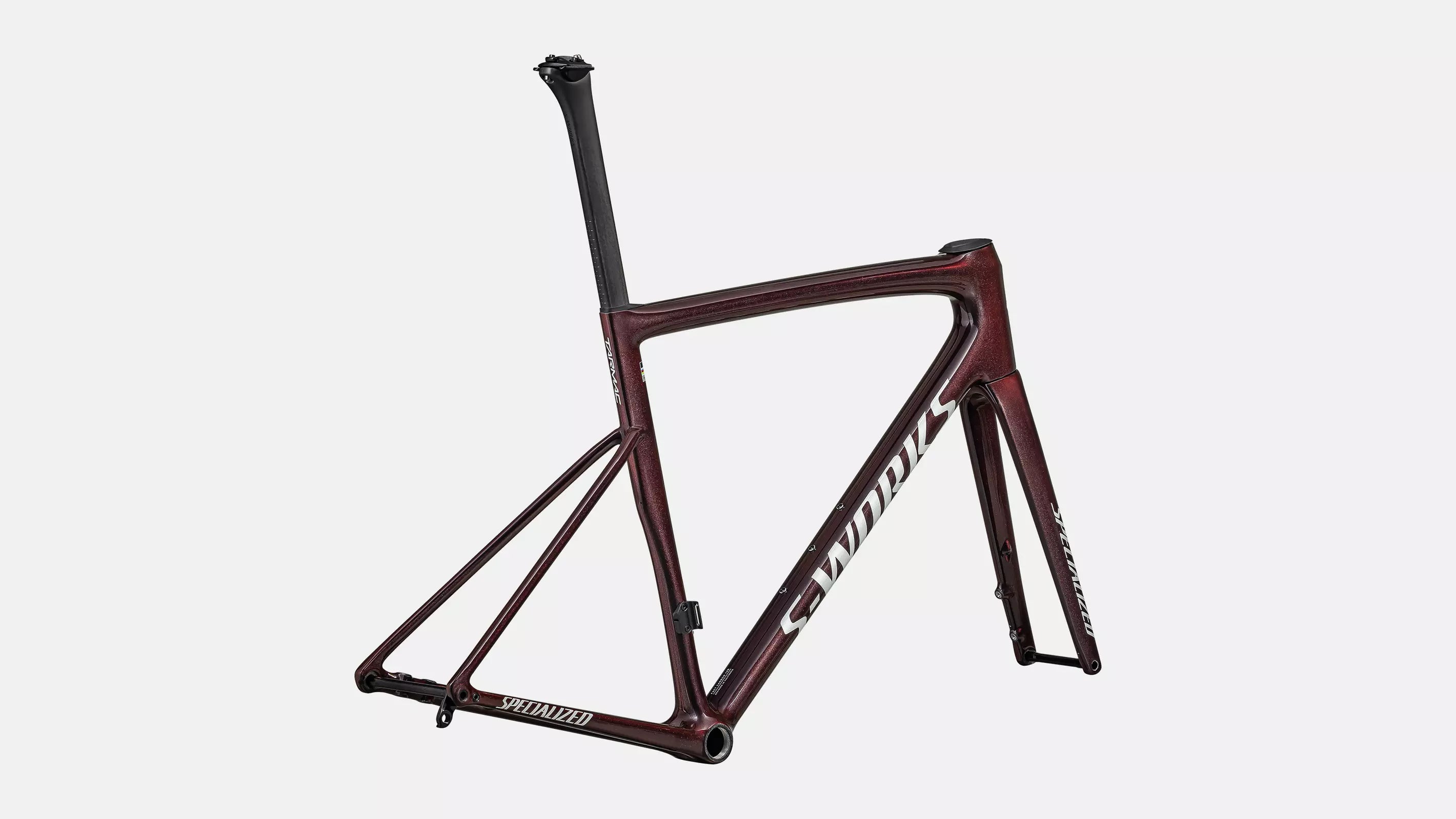 Specialized S-Works Tarmac SL8 Rahmenset Gloss Solidity / Red to Black Pearl / Metallic White Silver