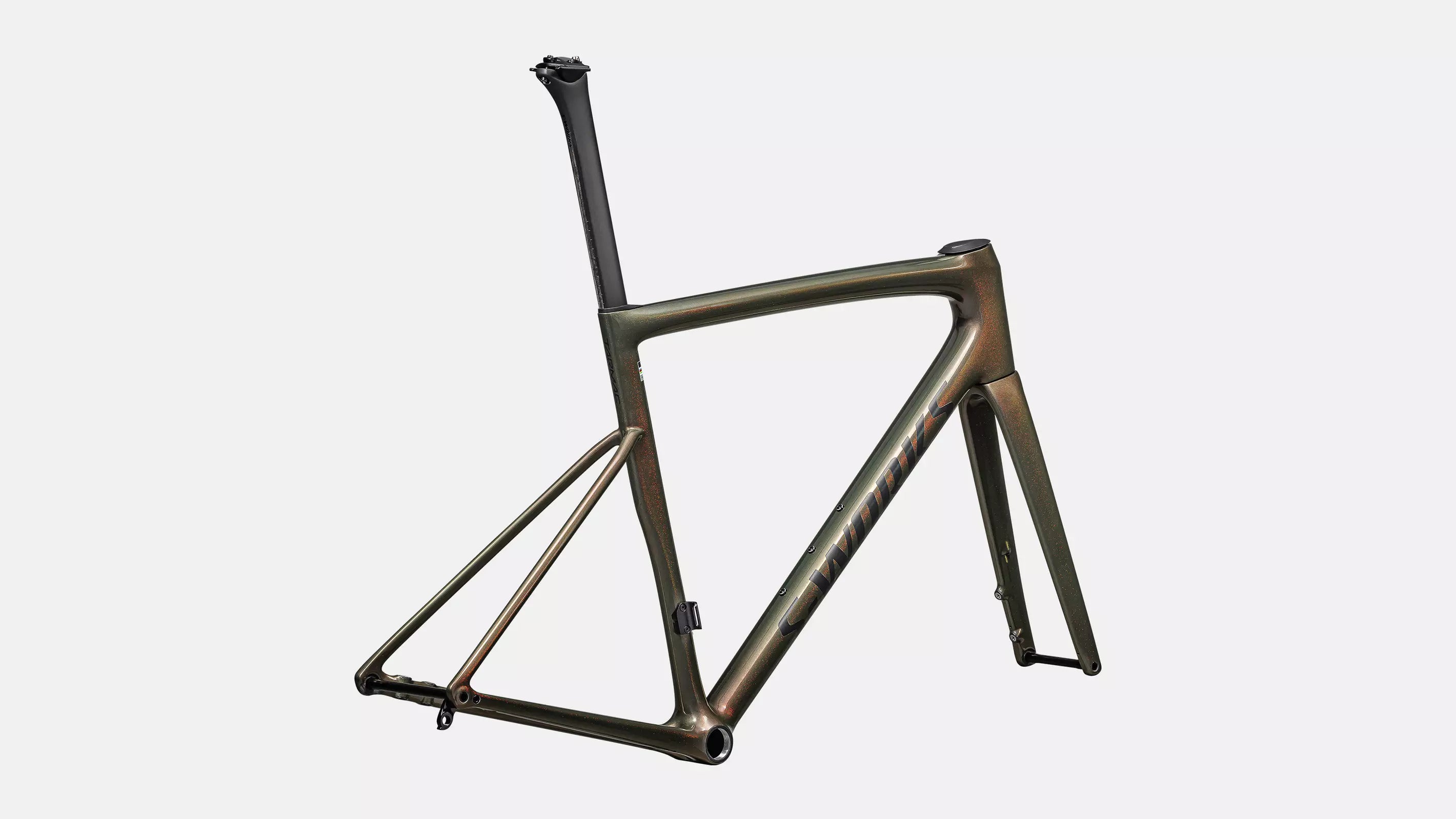 Specialized S-Works Tarmac SL8 Rahmenset Gloss Cypress Metallic / Magenta to Gold Pearl / Satin Black Metallic