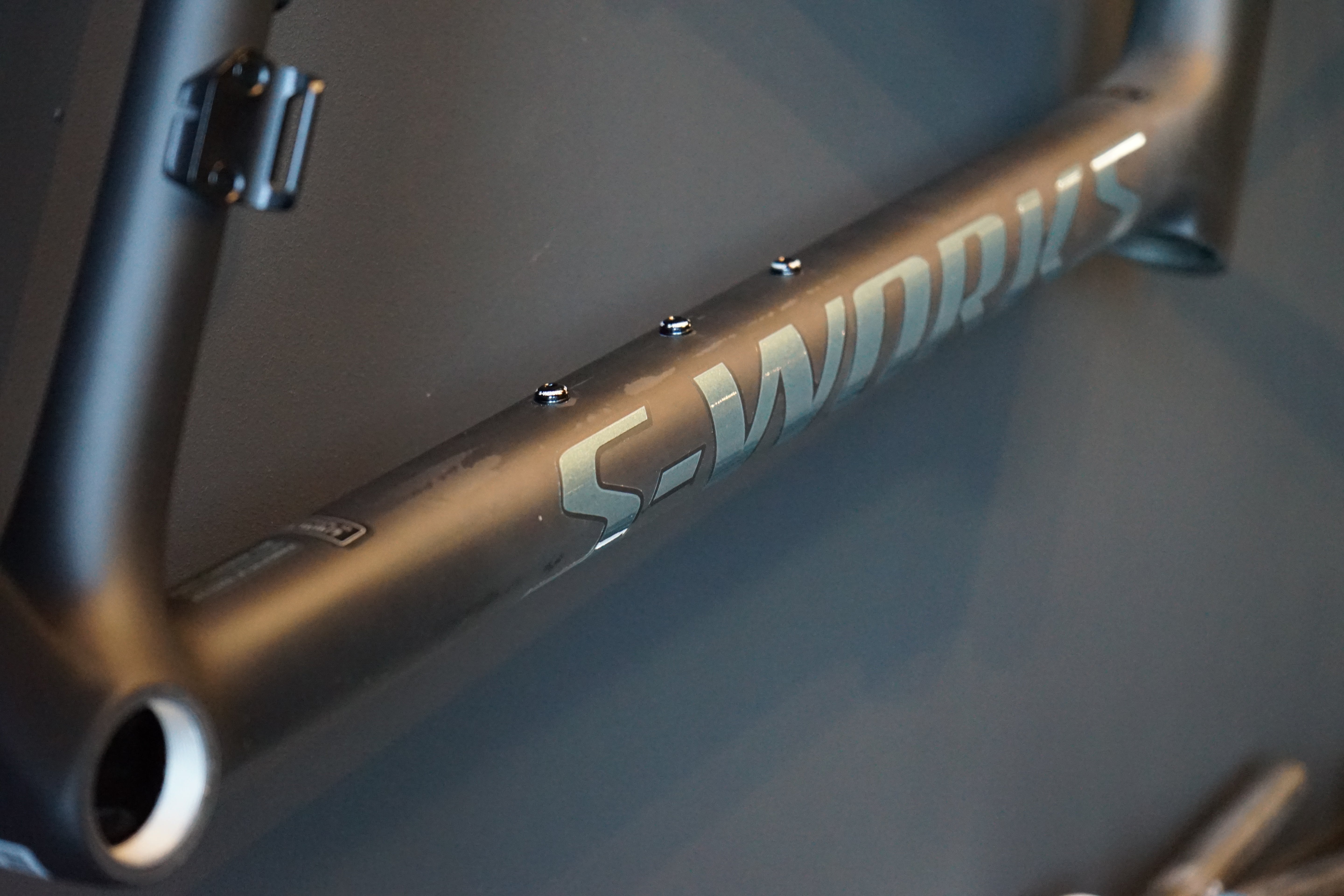 Specialized S-Works Tarmac SL8 Rahmenset Rtp Raw Carbon / Gloss Premium Fjord