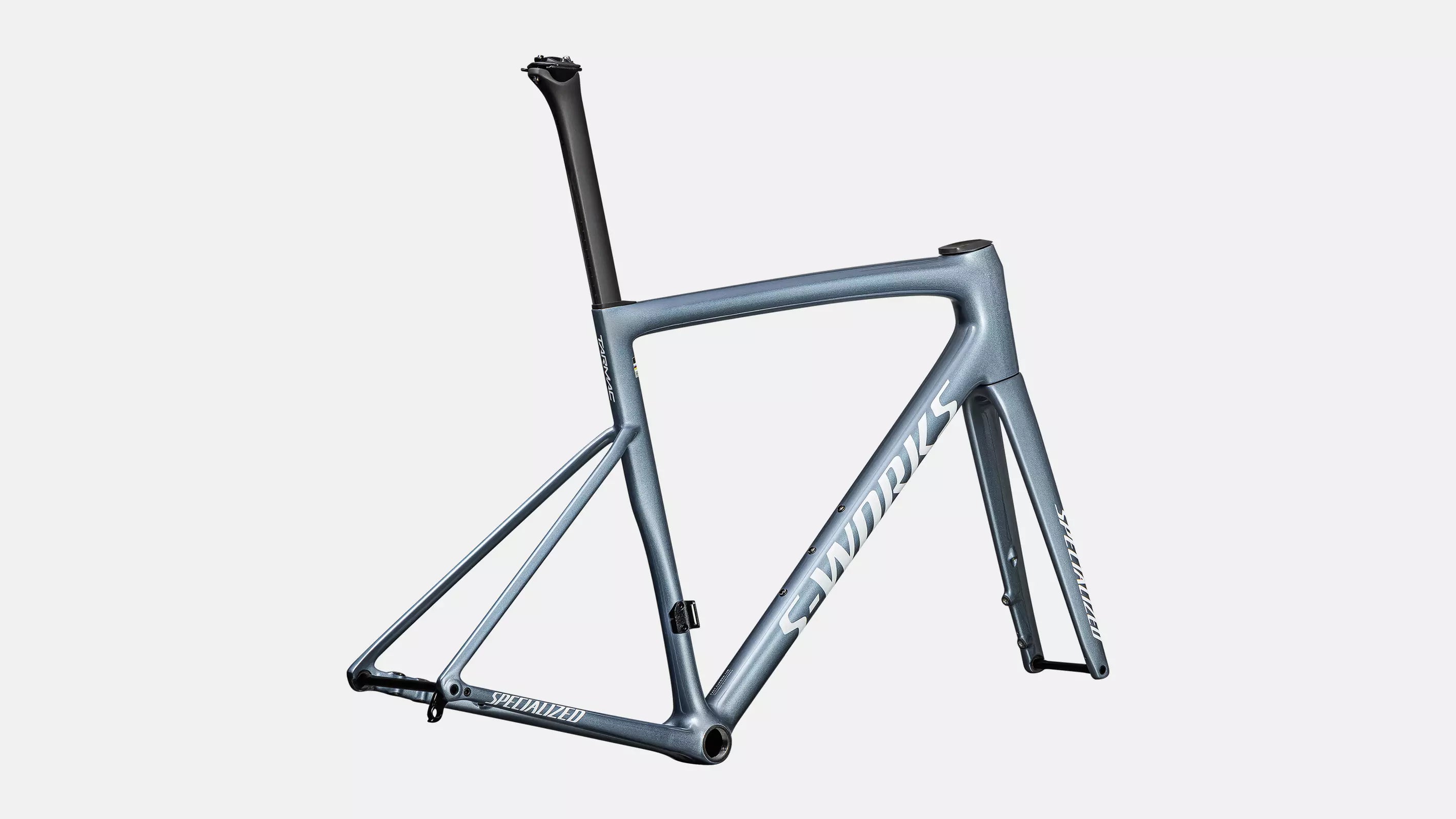 Specialized S-Works Tarmac SL8 Rahmenset Gloss Glacial Metallic / Red to Gold Pearl / White