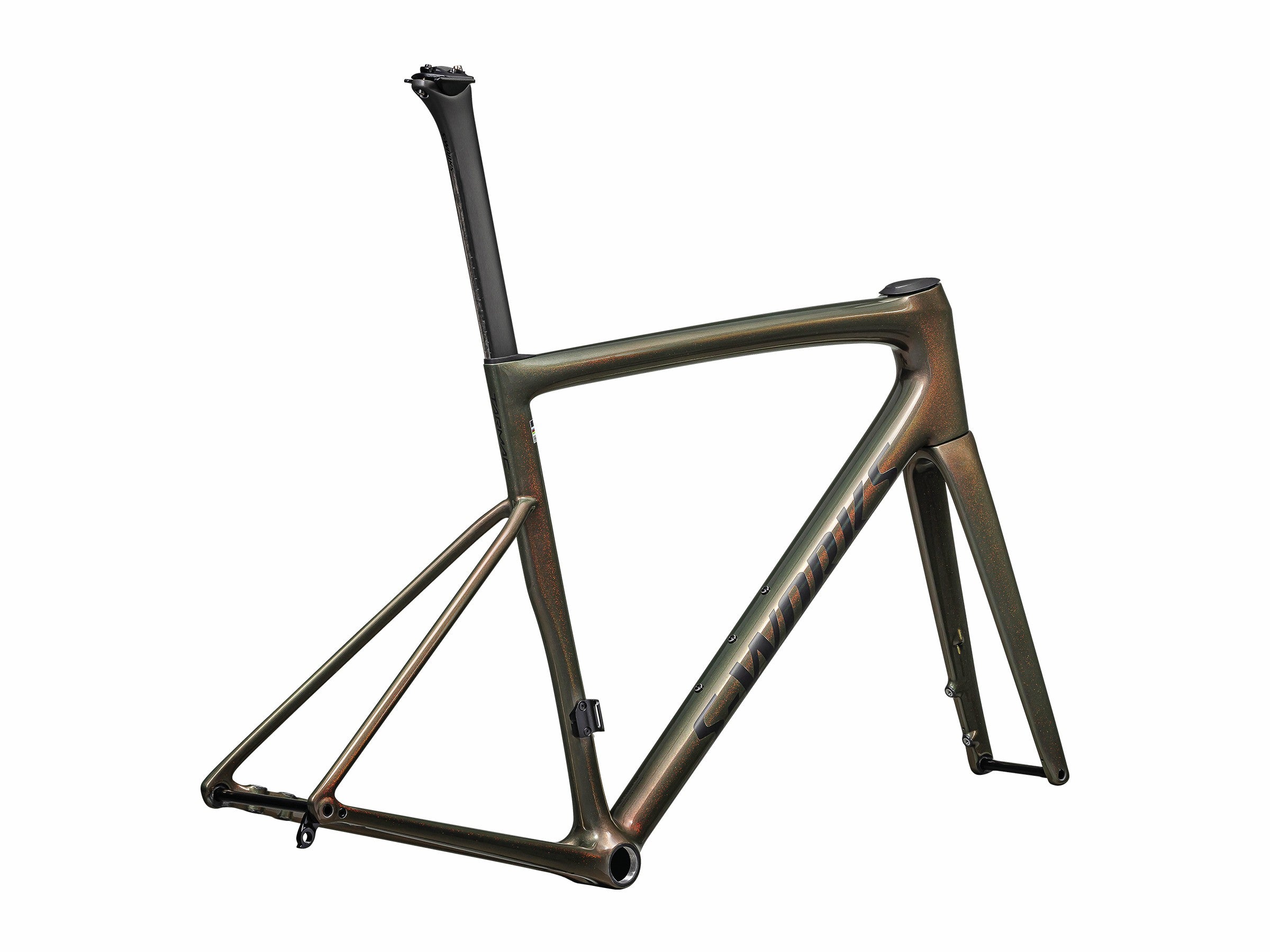 Specialized S-Works Tarmac SL8 Rahmenset Gloss Cypress Metallic / Magenta to Gold Pearl / Satin Black Metallic