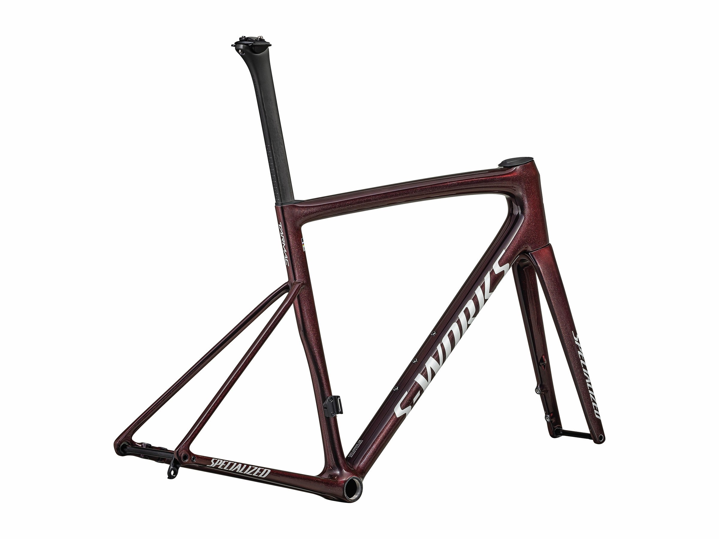 Specialized S-Works Tarmac SL8 Rahmenset Gloss Solidity / Red to Black Pearl / Metallic White Silver