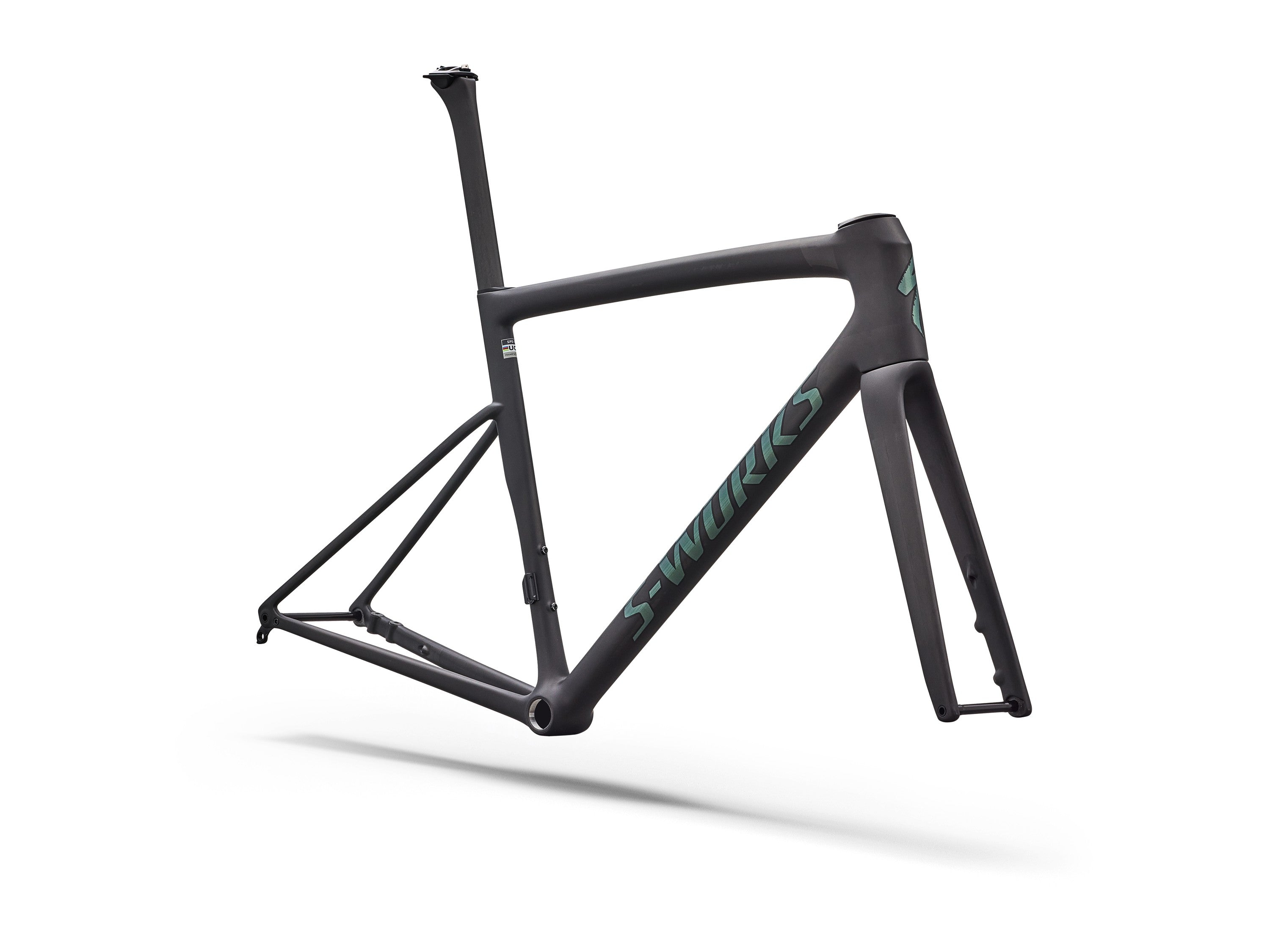 Specialized S-Works Tarmac SL8 Rahmenset Rtp Raw Carbon / Gloss Premium Fjord