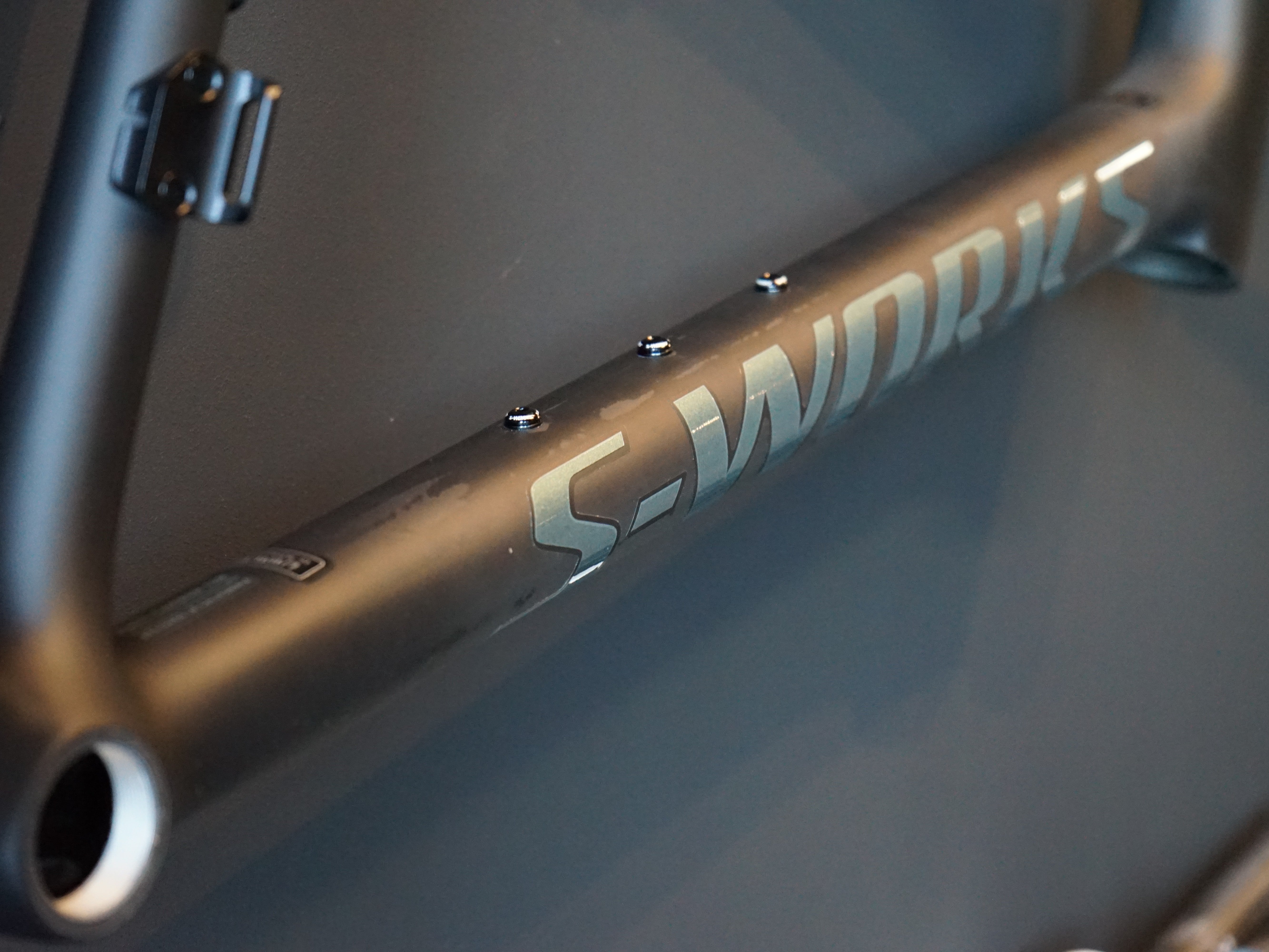 Specialized S-Works Tarmac SL8 Rahmenset Rtp Raw Carbon / Gloss Premium Fjord