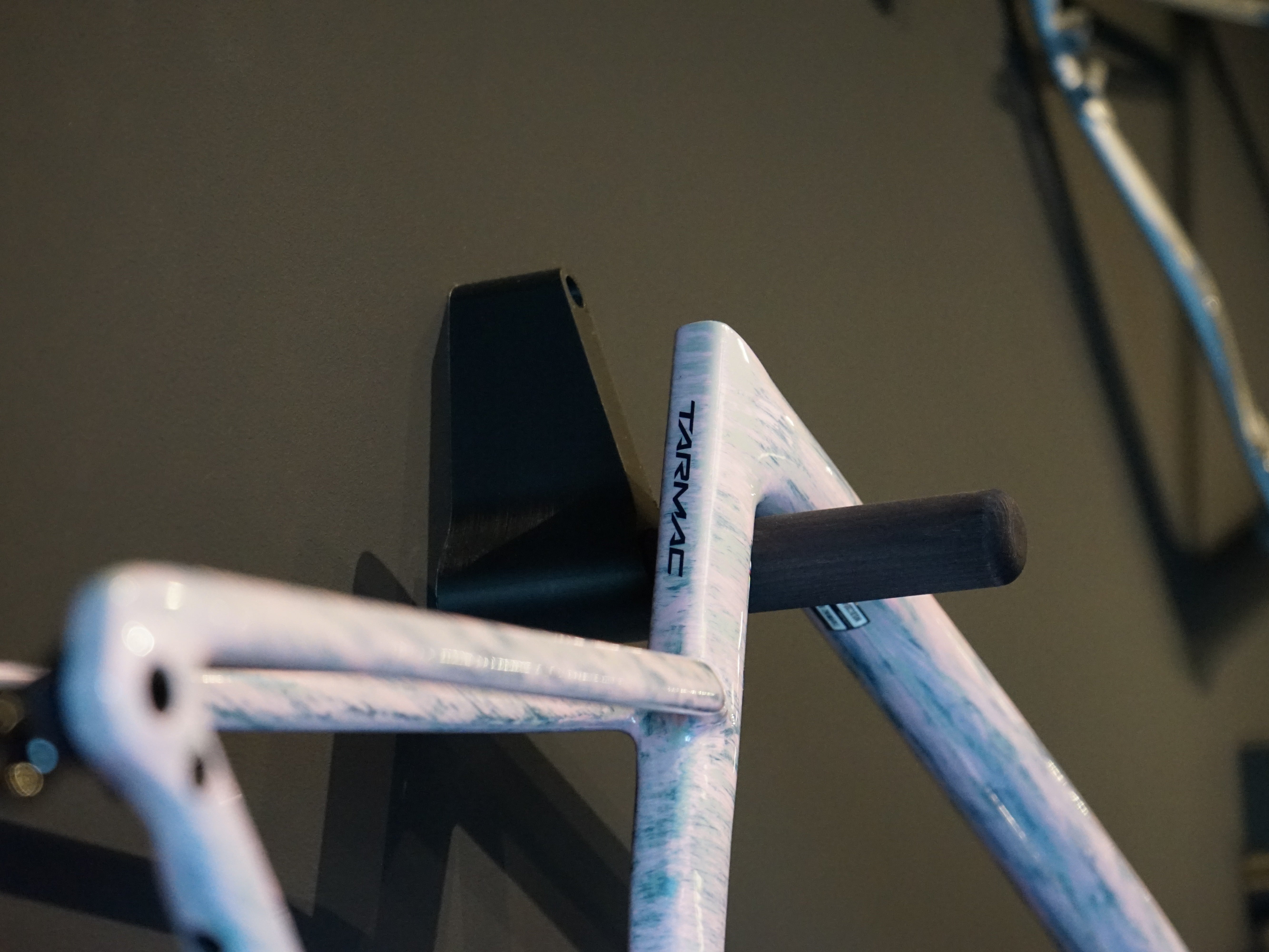 Specialized S-Works Tarmac SL8 Rahmenset Gloss Dolomite Metallic / Directional Brush / Blue Majesty Metallic