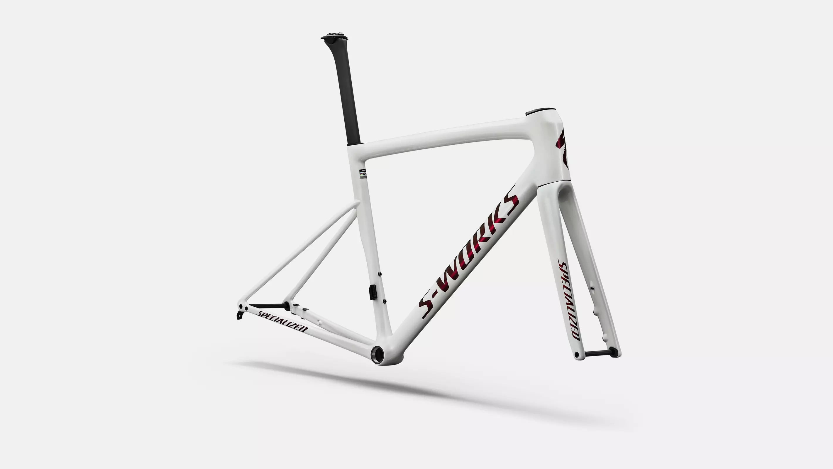 Specialized S-Works Tarmac SL8 Rahmenset Gloss Metallic White Silver / Pearl / Black