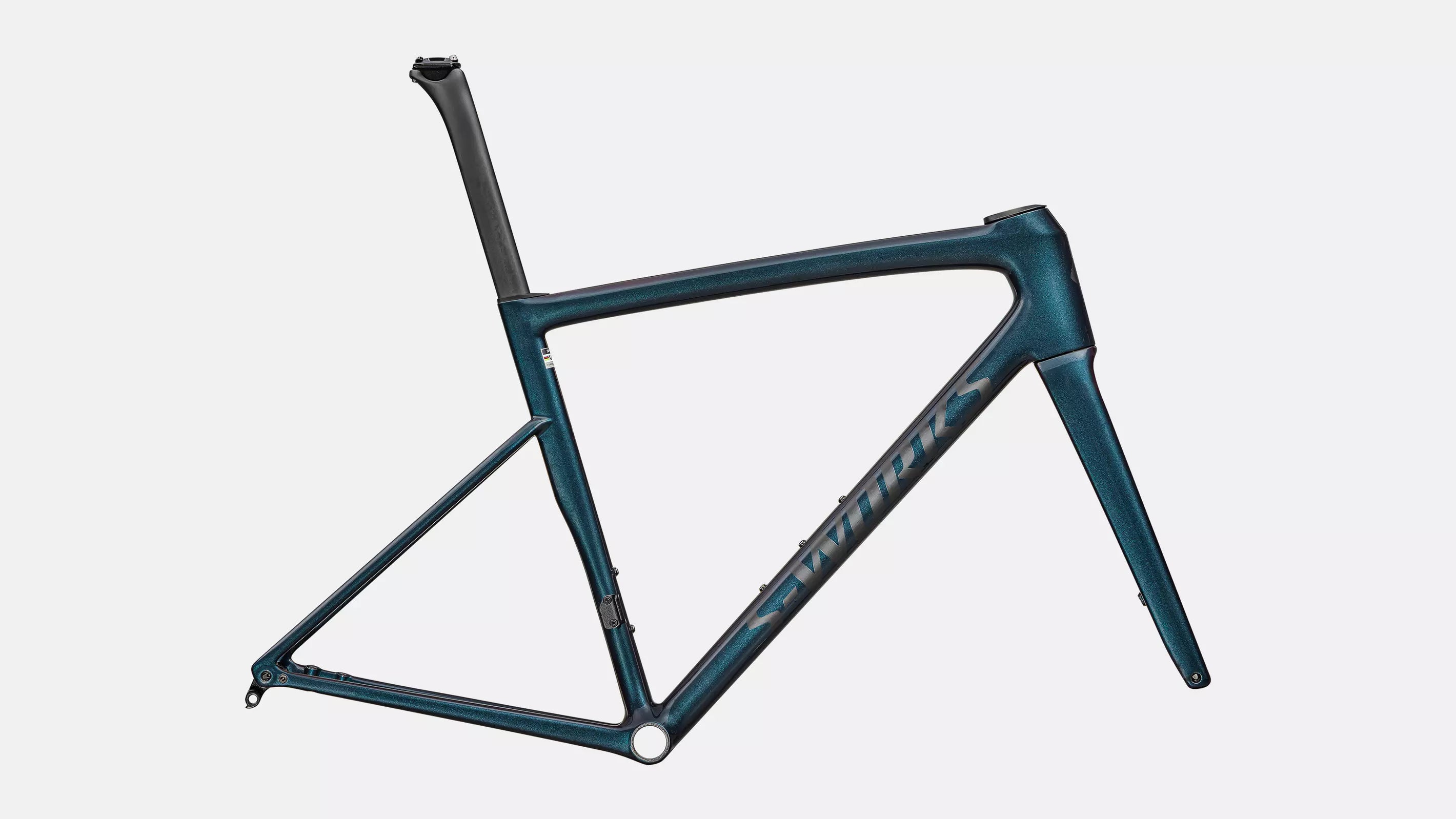 Specialized S-Works Tarmac SL8 Rahmenset Gloss Red to Black Pearl Over Deep Lake Metallic / Satin Metallic Obsidian
