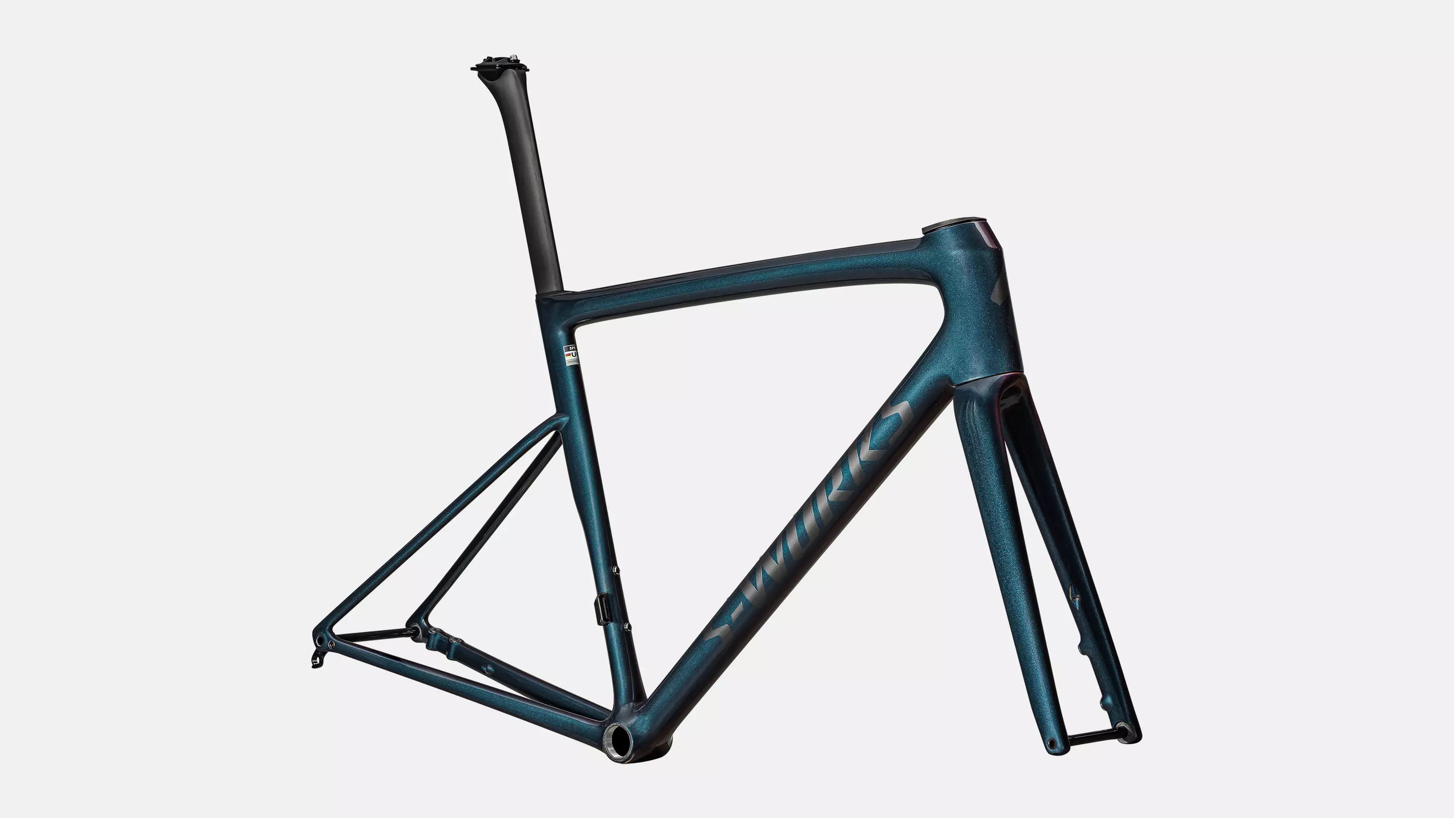 Specialized S-Works Tarmac SL8 Rahmenset Gloss Red to Black Pearl Over Deep Lake Metallic / Satin Metallic Obsidian