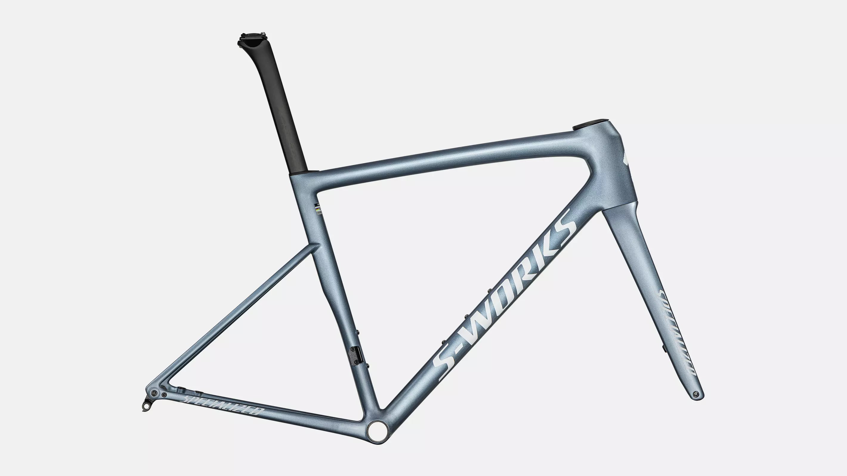 Specialized S-Works Tarmac SL8 Rahmenset Gloss Glacial Metallic / Red to Gold Pearl / White