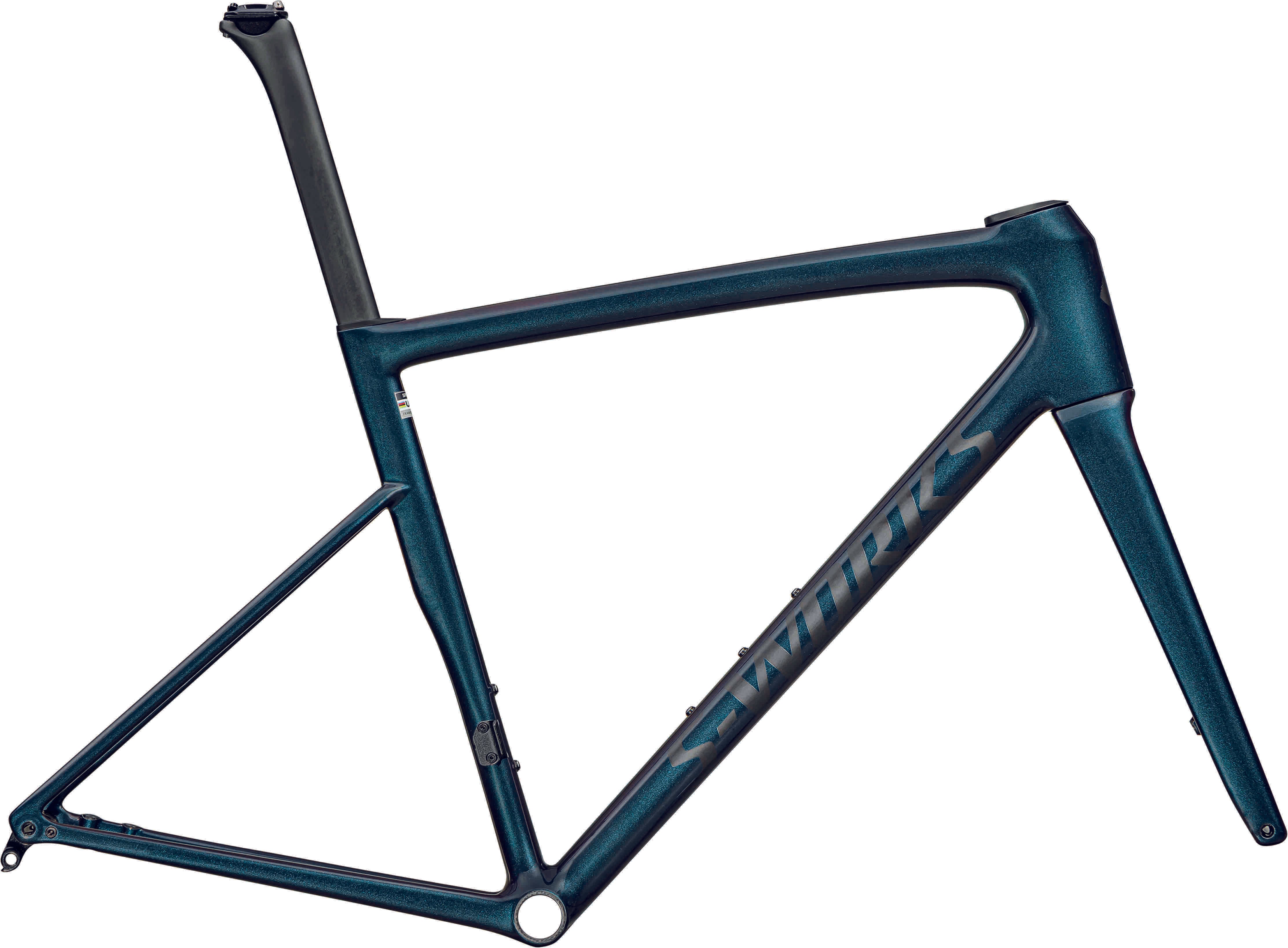 Specialized S-Works Tarmac SL8 Rahmenset Gloss Red to Black Pearl Over Deep Lake Metallic / Satin Metallic Obsidian