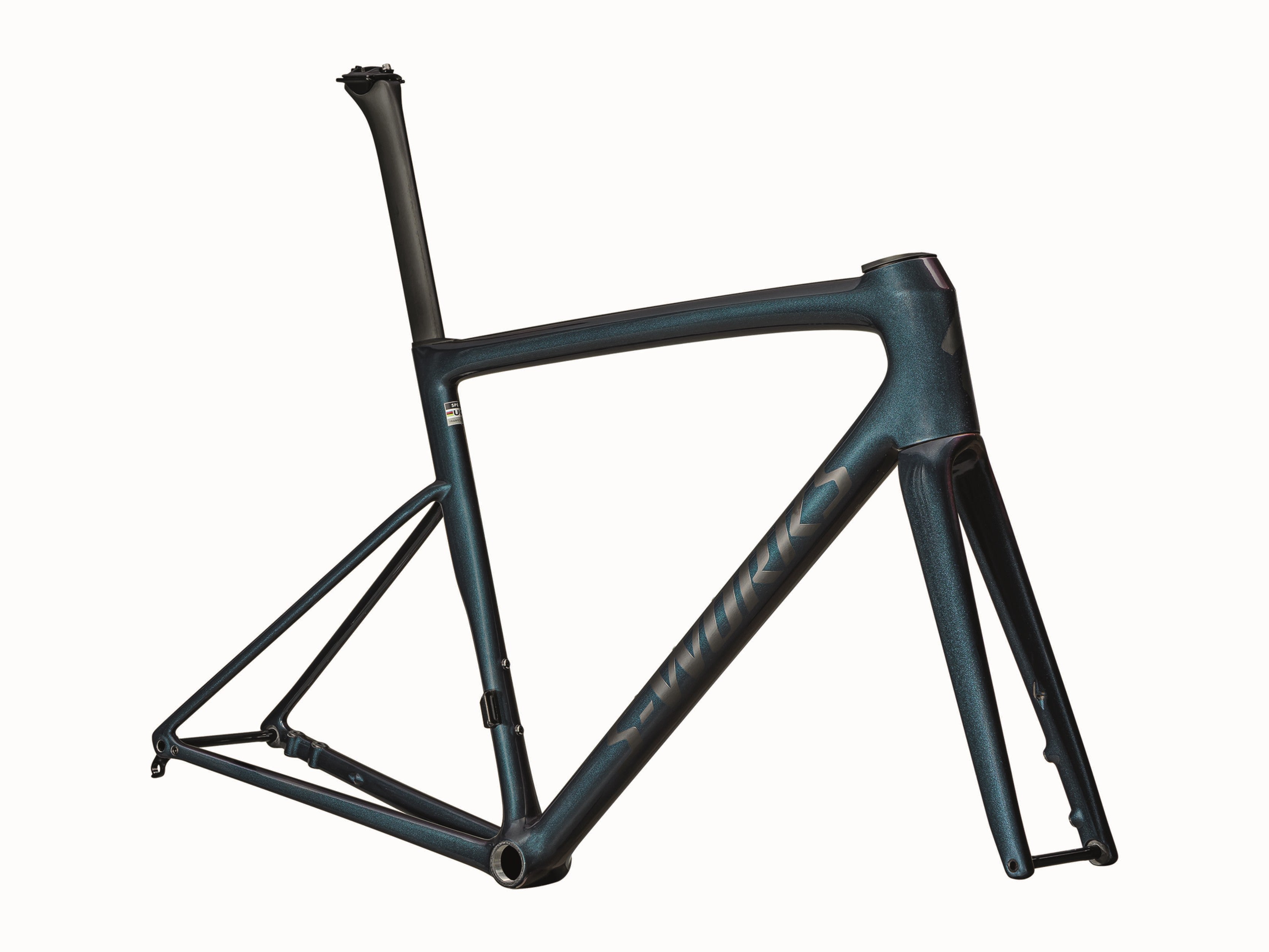 Specialized S-Works Tarmac SL8 Rahmenset Gloss Red to Black Pearl Over Deep Lake Metallic / Satin Metallic Obsidian