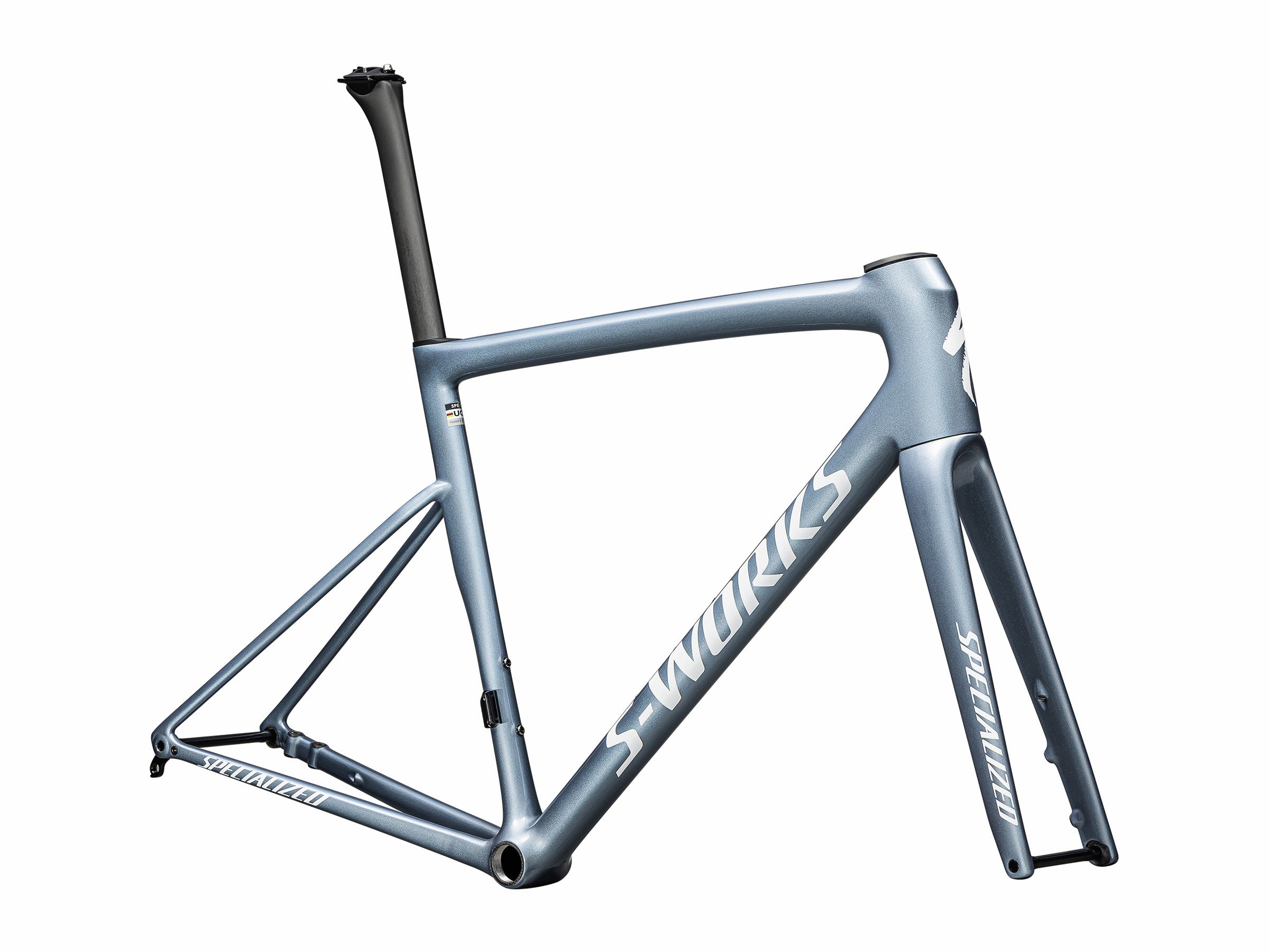 Specialized S-Works Tarmac SL8 Rahmenset Gloss Glacial Metallic / Red to Gold Pearl / White