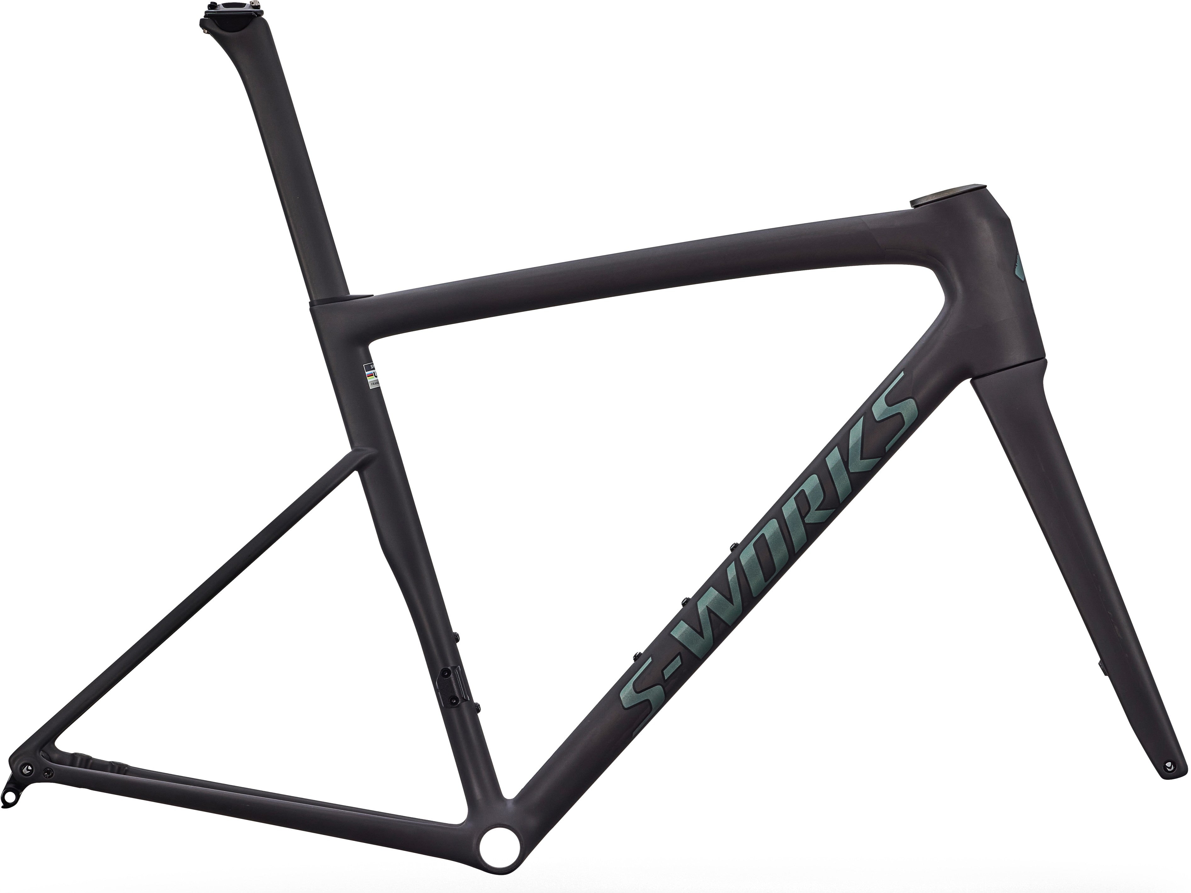 Specialized S-Works Tarmac SL8 Rahmenset Rtp Raw Carbon / Gloss Premium Fjord