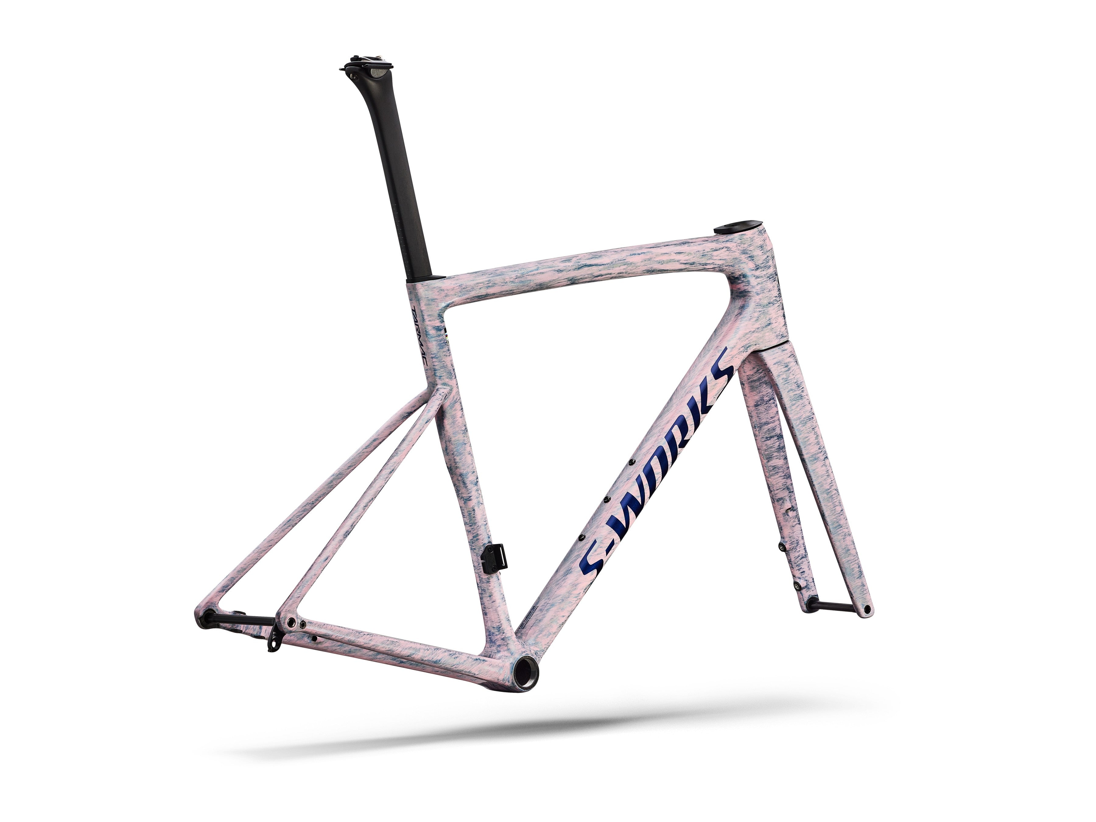 Specialized S-Works Tarmac SL8 Rahmenset Gloss Dolomite Metallic / Directional Brush / Blue Majesty Metallic