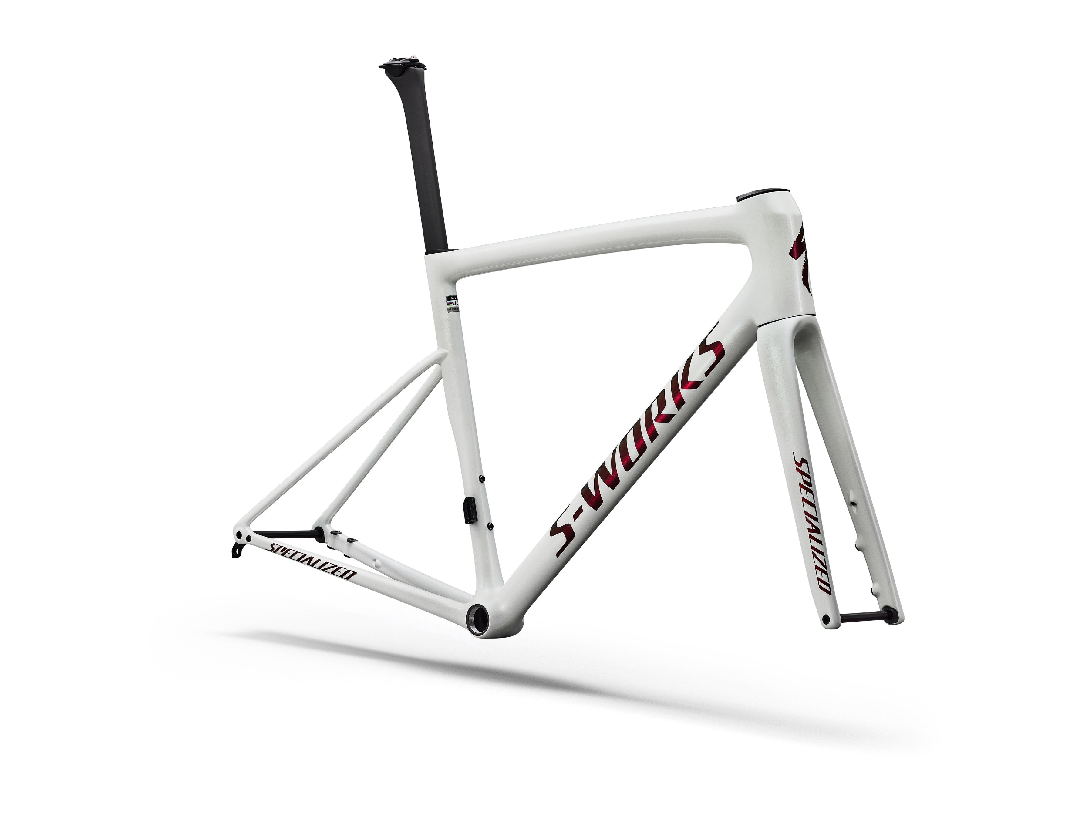 Specialized S-Works Tarmac SL8 Rahmenset Gloss Metallic White Silver / Pearl / Black