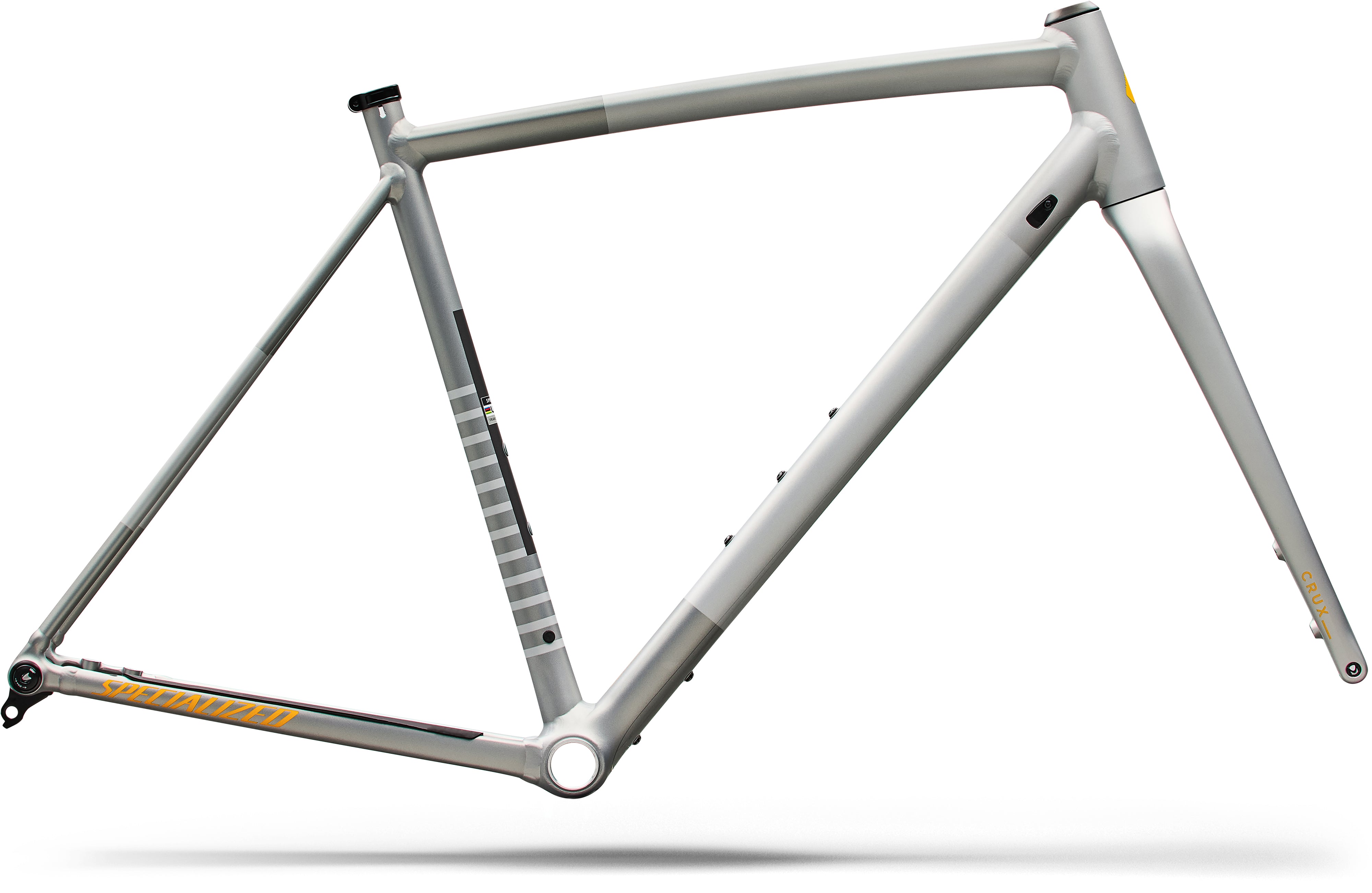 Specialized Crux DSW Rahmenset - Shadow Silver / California Sunshine