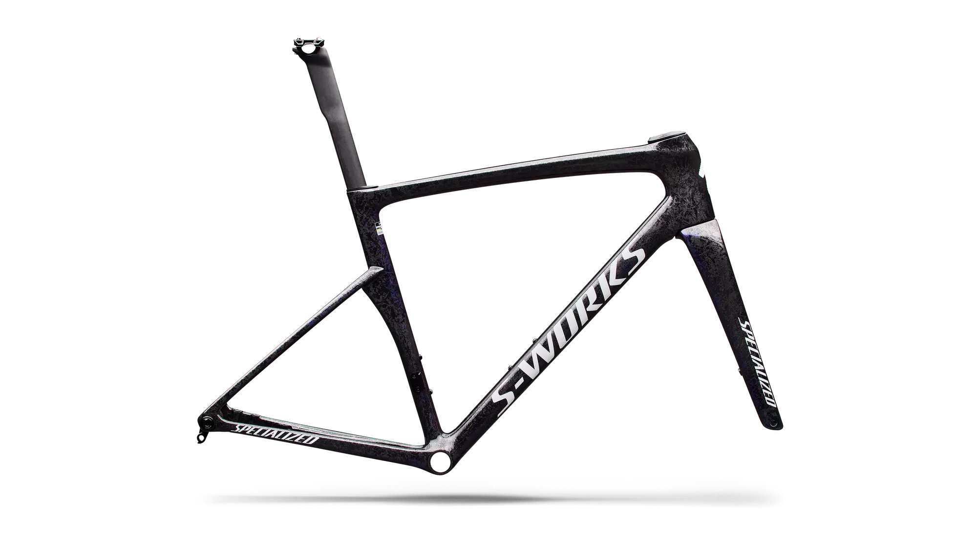 S-Works Tarmac SL9 Rahmenset – GLOSS CARBON / RED TO BLUE PEARL / WHITE – 56