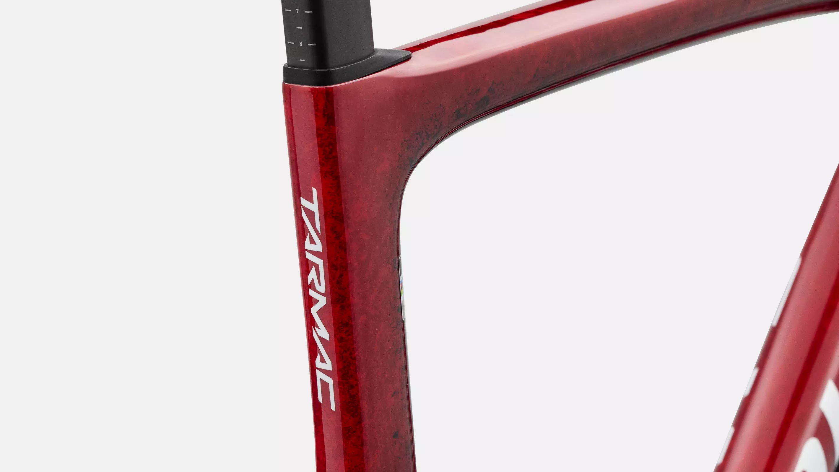 S-Works Tarmac SL9 Rahmenset – Gloss Vivid Red / Tarmac Black / White Silver Metallic – 54