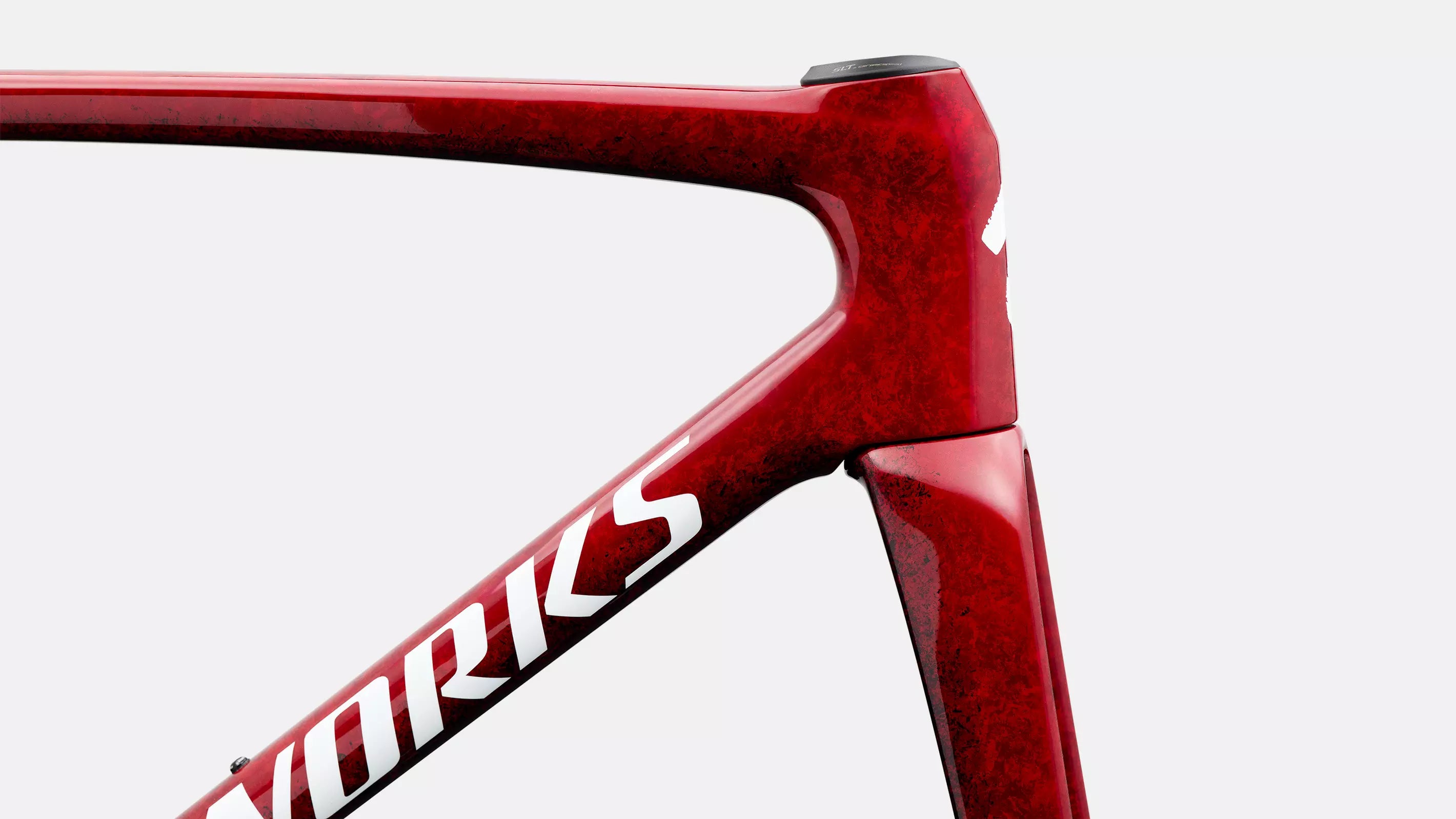 S-Works Tarmac SL9 Rahmenset – Gloss Vivid Red / Tarmac Black / White Silver Metallic – 54